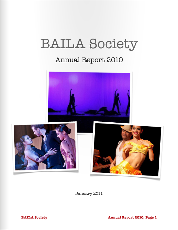 BAILA Society Annual Report 2010