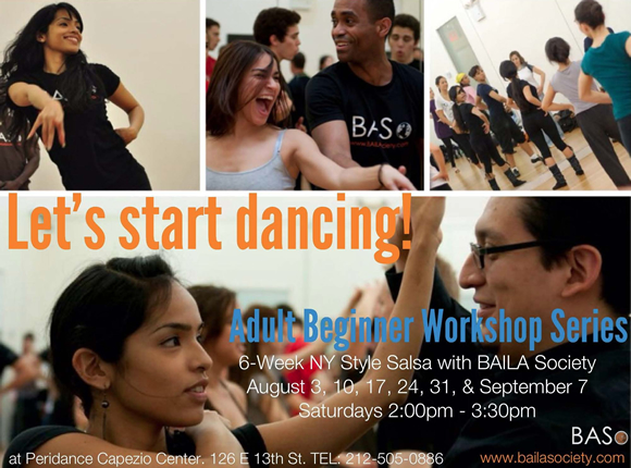 Beginner Salsa Workshop - Saturdays, Aug 3 - Sep 7